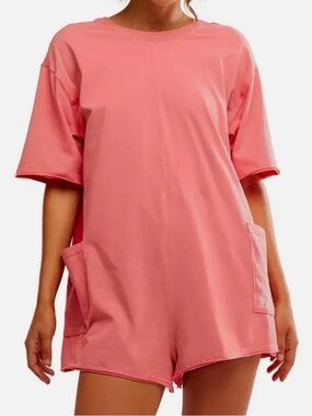 Free People FP Movement Size Large Hot Shot Tee Romper